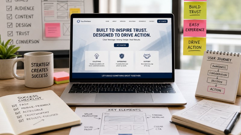 Making a Strategy for a Business Website That Inspires Trust and Encourages Action