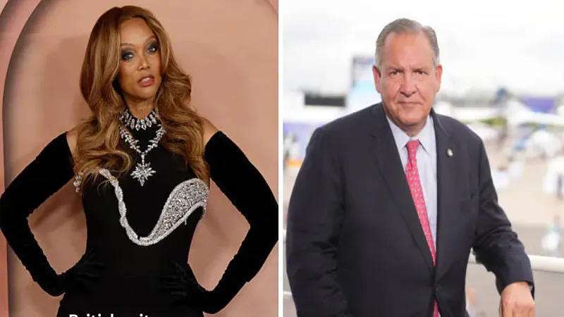 Tyra Banks and Greg Hayes